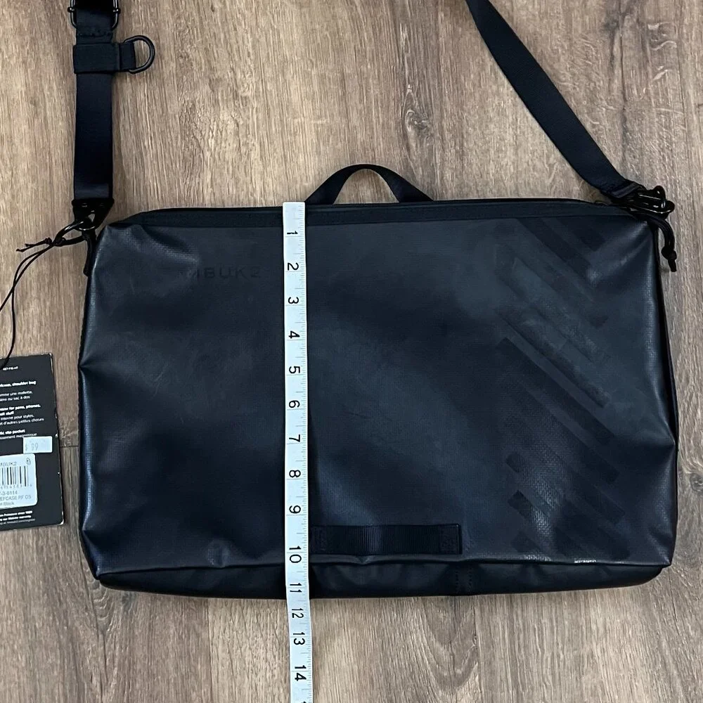 NEW Timbuk2 Jet Black Heist Briefcase Crossbody Backpack - Picture 4 of 9